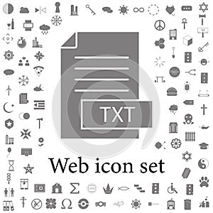 format file txt icon. web icons universal set for web and mobile