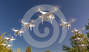 Formation of Drones Swarm in the Blue Sky