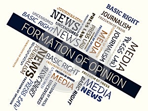 FORMATION OF OPINION - word cloud