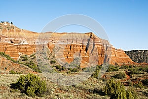 Formations in Palo Duro Canyon photo