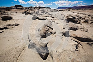 Formations of stones in Ischigualasto Park