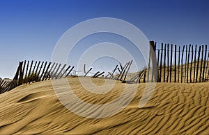 Formby sands beach scene