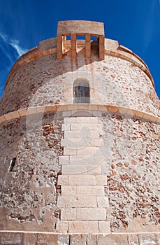 Formentera, Balearic Islands, Spain, Europe, tower, castle, Punta Prima, watchtower, architecture, stone, ancient