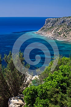 Formentera cliffs photo