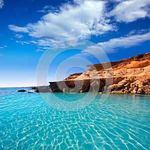 Formentera Es Calo des Mort beach turquoise Mediterranean