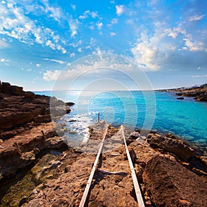 Formentera Es Calo des Mort beach turquoise Mediterranean