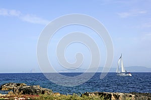 Formentera Mediterranean seascape turquoise sea