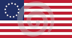 Flag of the United States between 1795 and 1818 15 stars photo