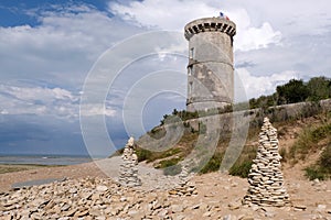 Former Baleines lighthouse on Re island