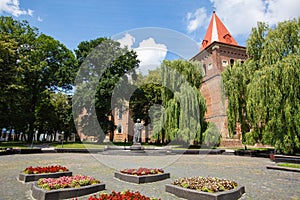 A former castle tower in Drohobych, Ukraine