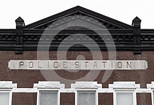 Former Chicago Police Station built in 1888 on Halsted Street, once served as headquarters for the 40th Precinct