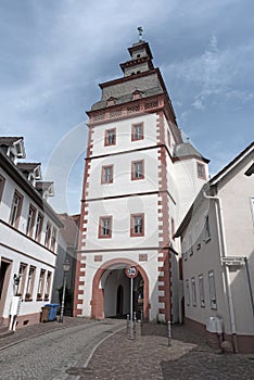 Former city gate Steinheimer Turm, Seligenstadt, Hesse, Germany