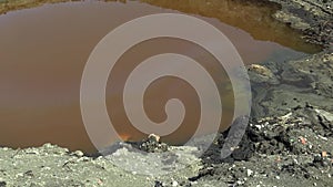 The former dump toxic waste in Ostrava, oil lagoon