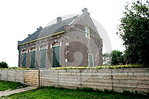 Former dwelling of the lighthouse keeper on the former island of Schokland