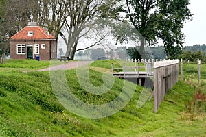 Former dwelling of the lighthouse keeper on the former island of Schokland