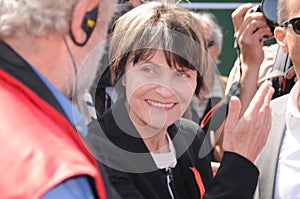 Former Federal councillor Micheline Calmy-Rey among union demons