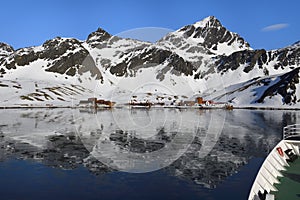 Former Grytviken whaling station, King Edward Cove, South Georgia, Antarctica