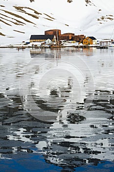 Former Grytviken whaling station, King Edward Cove, South Georgia, Antarctica