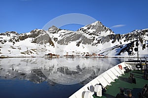 Former Grytviken whaling station, King Edward Cove, South Georgia, Antarctica