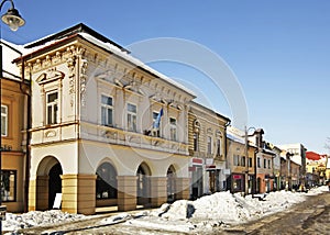Former home of county government in Liptovsky Mikulas. Slovakia