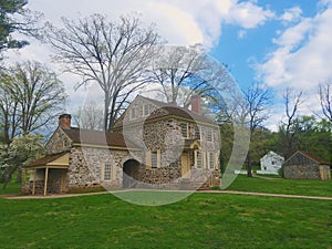 Former home of George Washington in Valley Forge, Pennsylvania