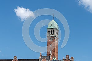 Former Hotel Bristol Tower also known as Absalons Gaard in the City Hall Square - Copenhagen, Denmark