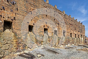 former industrial zone deactivated belonging to the industrial complex of the SÃ£o Domingos mine, municipality of MÃ©rtola.