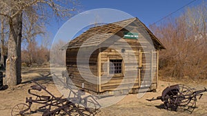 Former Jail in the historic Ghost town of Benton