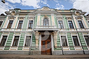 The former mansion of V. E. Morozov on Podsosensky-lane, built 1878. Moscow, Russia.