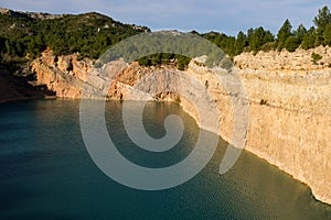 The former Mas Rouge quarry on a sunny day