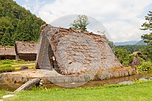 Former Matadate shed in Ogimachi gassho style village, Japan