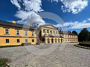 A former palace that is the seat of the Slask Song and Dance Ensemble in Koszecin