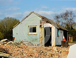 Former pub demolished. Site clearance and Demolition