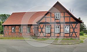 Former school, listed as monument in Trantow, Mecklenburg-Vorpommern, Germany