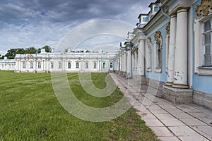 Former servants quarters in Catherine Palace St Petersburg Russia. Baroque