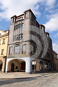Former Spalkuv department store on the Big square built in 1911, Hradec Kralove