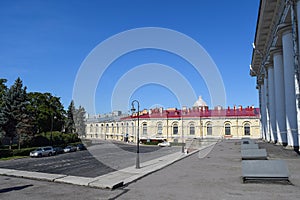 The former stock exchange building in Leningrad