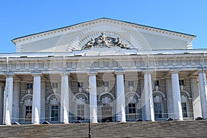 The former stock exchange building in Leningrad