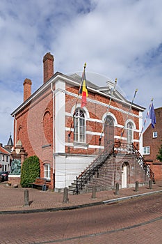 Former town hall of Baarle-Hertog, Belgium.