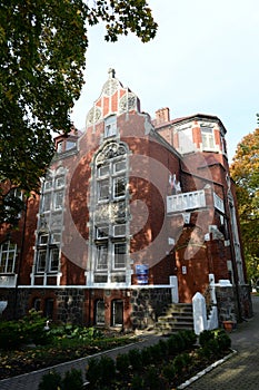 The former villa of Eduard Schmidt on Pobedy Avenue in Kaliningrad, currently kindergarten No. 27