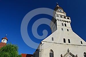 Formerly gothic Church Of Saint Michael in Skalica, Slovakia, rebuilt after two fires in renaissance and finally in baroque style.