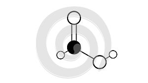 formic acid molecule, structural chemical formula, ball-and-stick model, isolated image carboxylic acid