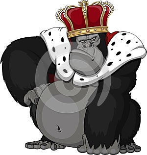 Formidable monkey in a crown