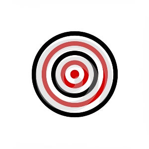 Forming a target-like design. The pattern creates a visual effect,