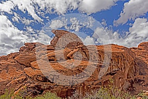 Forms and shapes come to view from massive rocks in The Valley of Fire.