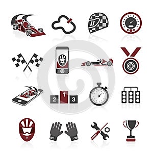 Formula 1 icon set, sport icons and sticker