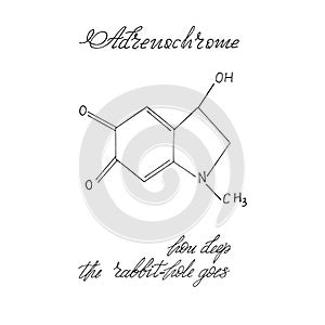 Formula drawing with the text adrenochrome