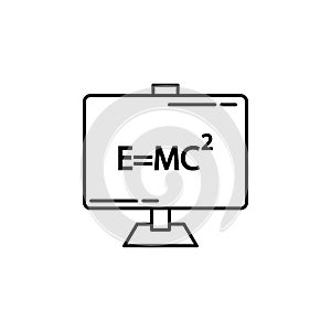 formula icon. Element of physics science for mobile concept and web apps icon. Thin line icon for website design and development,