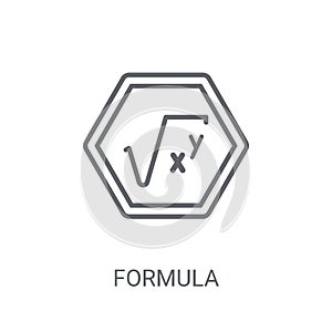 Formula icon. Trendy Formula logo concept on white background fr