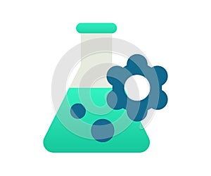 Formula ingredient experiment single isolated icon with gradient style